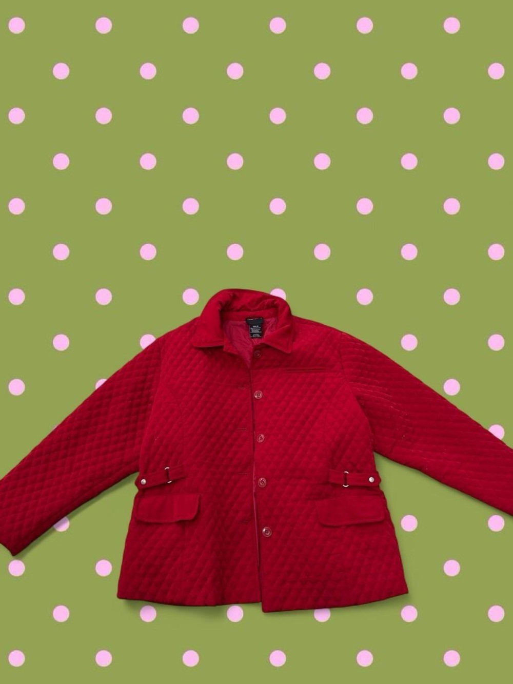 Maggie Barnes Quilted Red Pea Coat for Kids